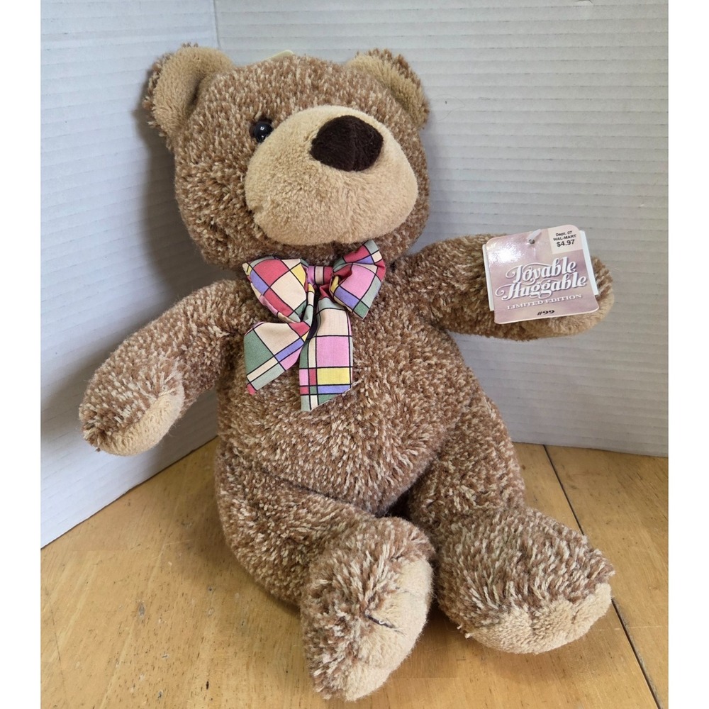 Commonwealth Walmart Limited Edition Ruggies Shaggy Brown Stuffed Bear 12 in NWT